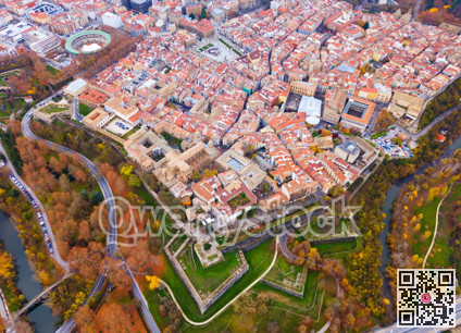 Aerial view of Pamplona