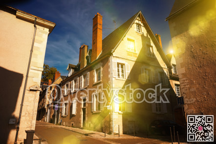 View of old streets of Blois