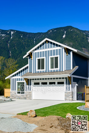 Brand new house on the final stage of construction