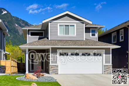 Brand new house on the final stage of construction
